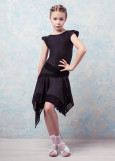 Сукня SHARM 90%поліамід, 10%еластан, чорний+чорний, 146см
