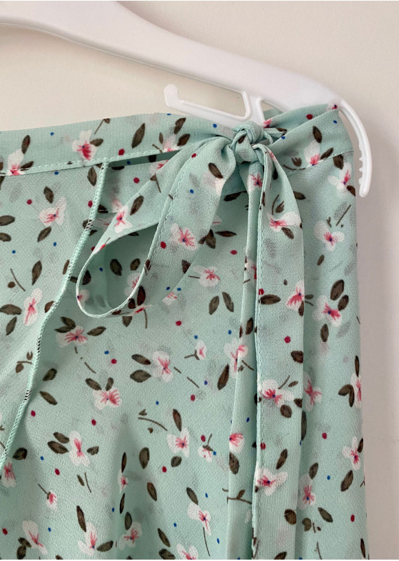 Хітон балетний ORIELLA FLORAL шифон, floral mint, XS(32см)