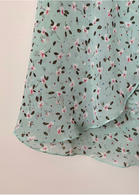 Хітон балетний ORIELLA FLORAL шифон, floral mint, XS(32см)