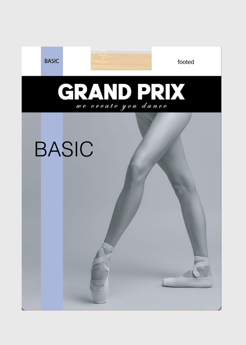 Трико Basic зі стопою Grand Prix нейлон+спандекс, балетний рожевий, 3