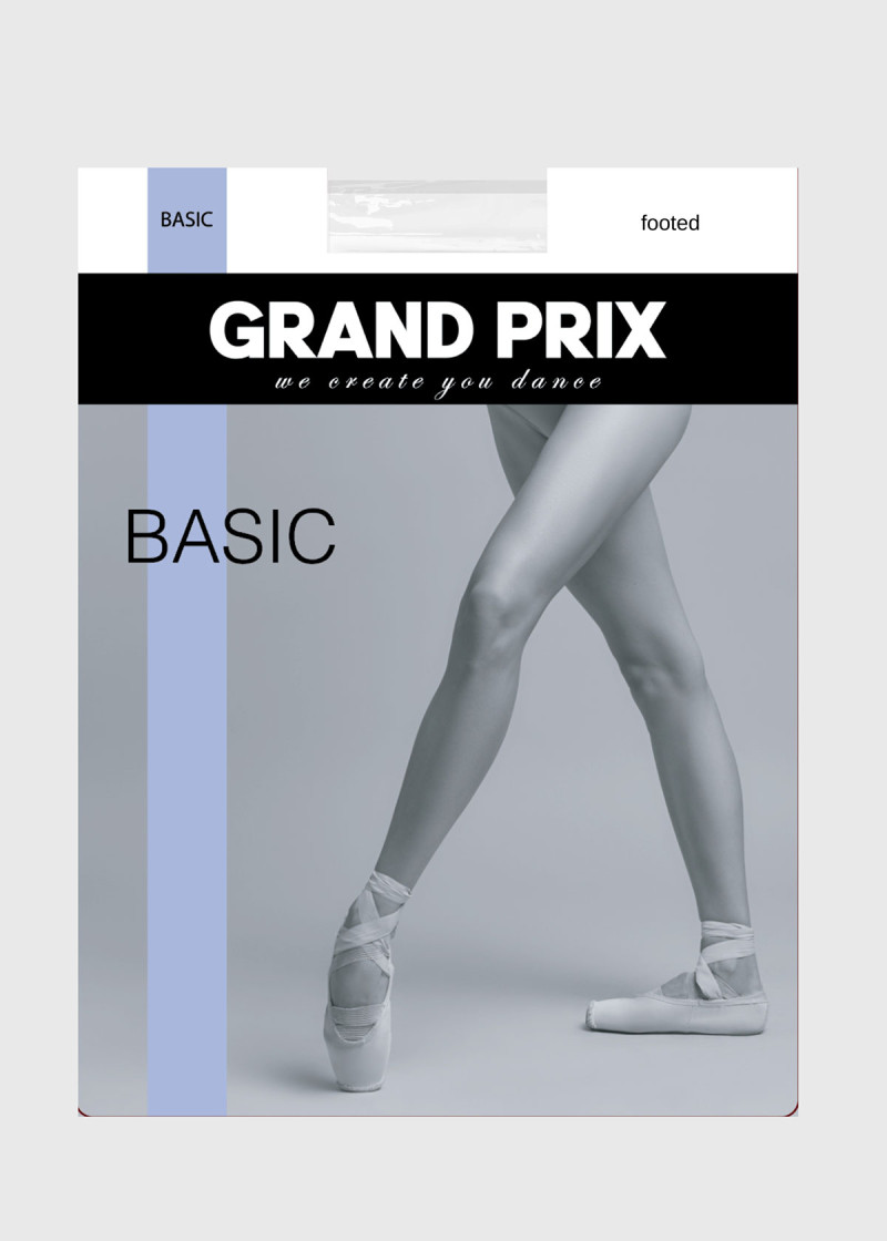 Трико Basic зі стопою Grand Prix нейлон+спандекс, білий, 2