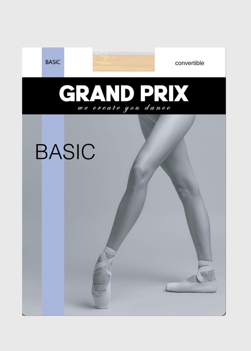 Трико Basic з дирочкою на стопі Grand Prix нейлон+спандекс, балетний рожевий, L/XL