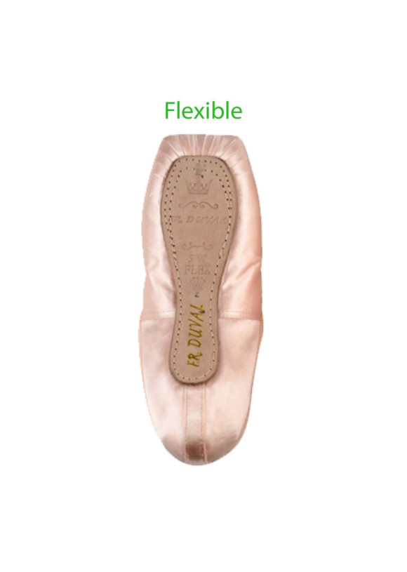 Пуанти SANSHA Duval Flexible атлас, персиковий, 10, M