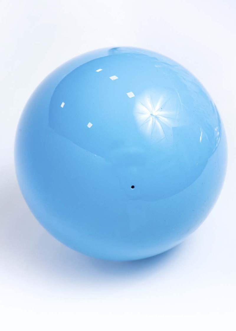 Мяч M-20B резина, Light-blue (LIBU), 17cm, 350g