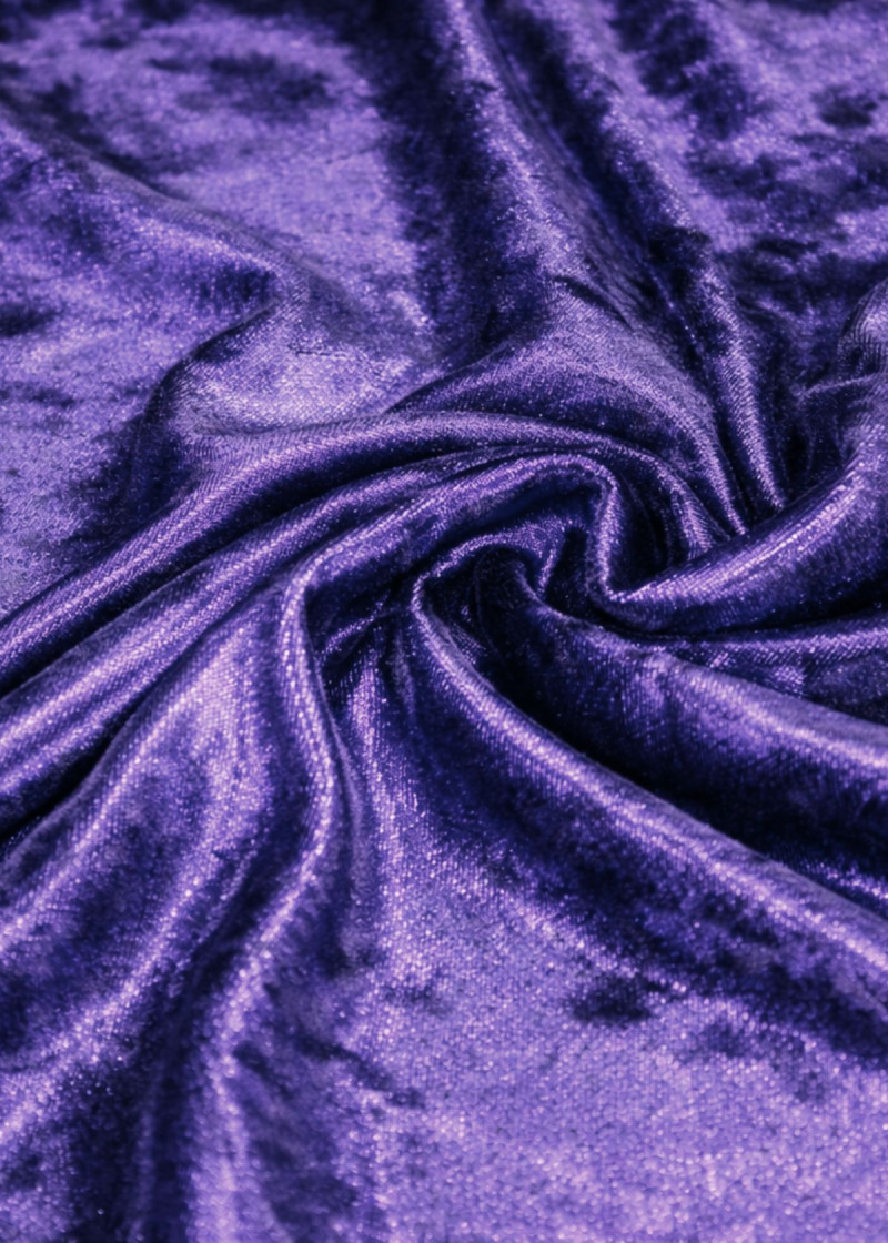 Велюр Crash 100%полиэстер, тёмно-фиолетовый, 1.55m