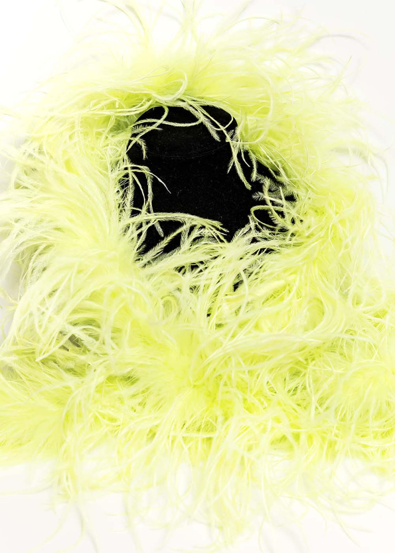 Боа страус Premium перо, Tropic Lime, 1.8m, трехниточный