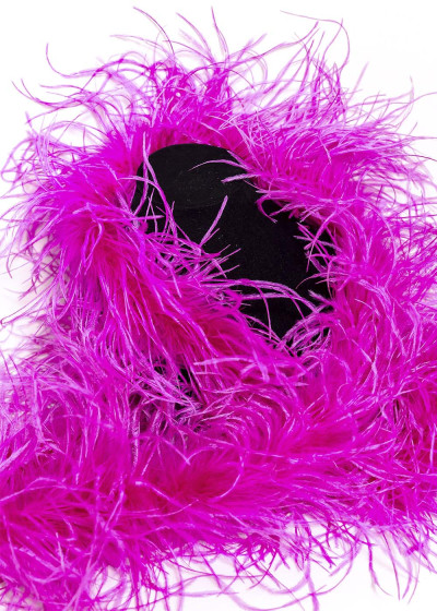 Боа страус Premium перо, Hot Magenta, 1.8m, трехниточный