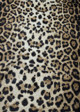 Лайкра принт Леопард з напиленням 90%поліестер, 10%еластан, коричневий, 1,55m