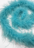 Боа страус Premium пір'я, aqua , 1.8m, тринитковий
