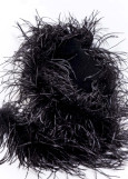 Боа страус Premium перо, Black, 1.8m, трехниточный