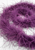 Боа страус Premium пір'я, plum, 1.8m, тринитковий