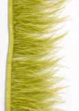 Перья на ленте страус фисташковый, 15cm