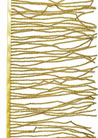 Стеклярусная тесьма золото, 30cm