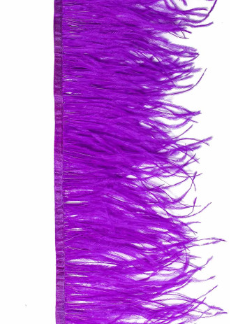 Пір'я на стрічці страус пір'я, пурпурний, 15cm