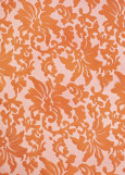 Органза текстура "Роза" 100%нейлон, оранжевый, 1.3m