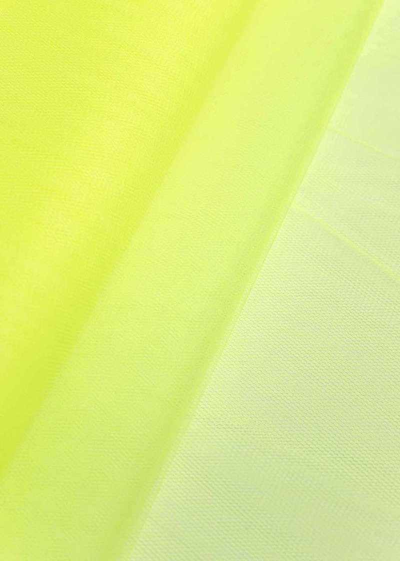 Фатин середньої жорсткості 100%нейлон, fluorescent lemon, 1.5m