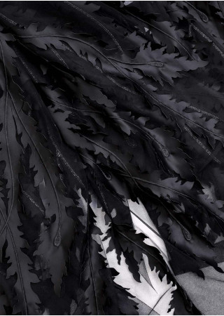 Фатин с декором ANNABELLE 100%поліестер, чорний, 1.6m