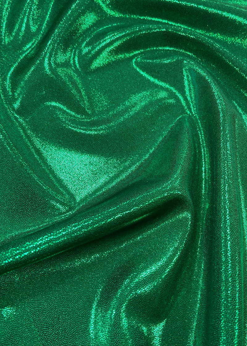 Лайкра METALLIC CHRISANNE CLOVER 80%поліамід, 20%еластан, Emerald on Green (CC), 1.5m