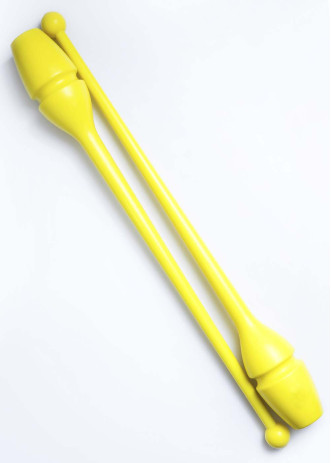 Булави для гімнастики SASAKI NEW FIG M-34H, 44cm гума, Yellow (BRY), 44cm, 150g