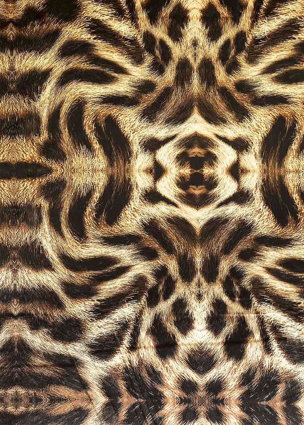 Animal print on stretch velvet ANIMAL